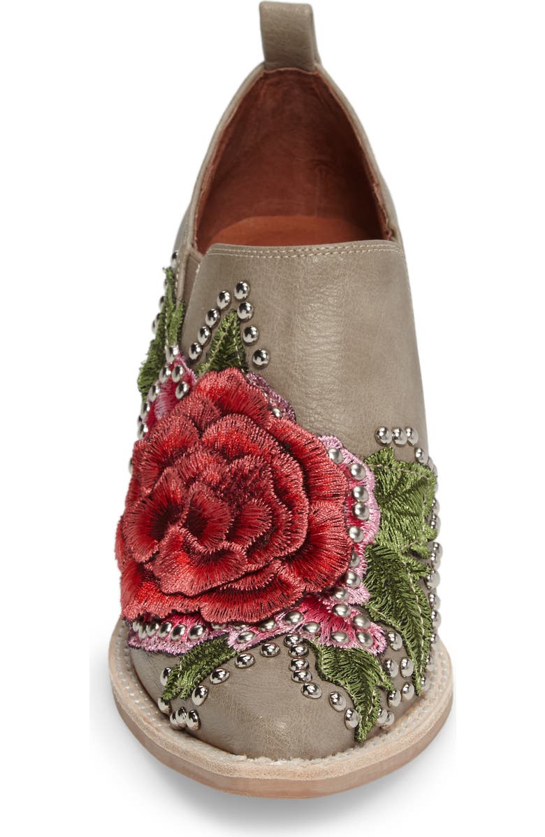 Jeffrey Campbell Roseola Studded Appliqué Bootie, Alternate, color,