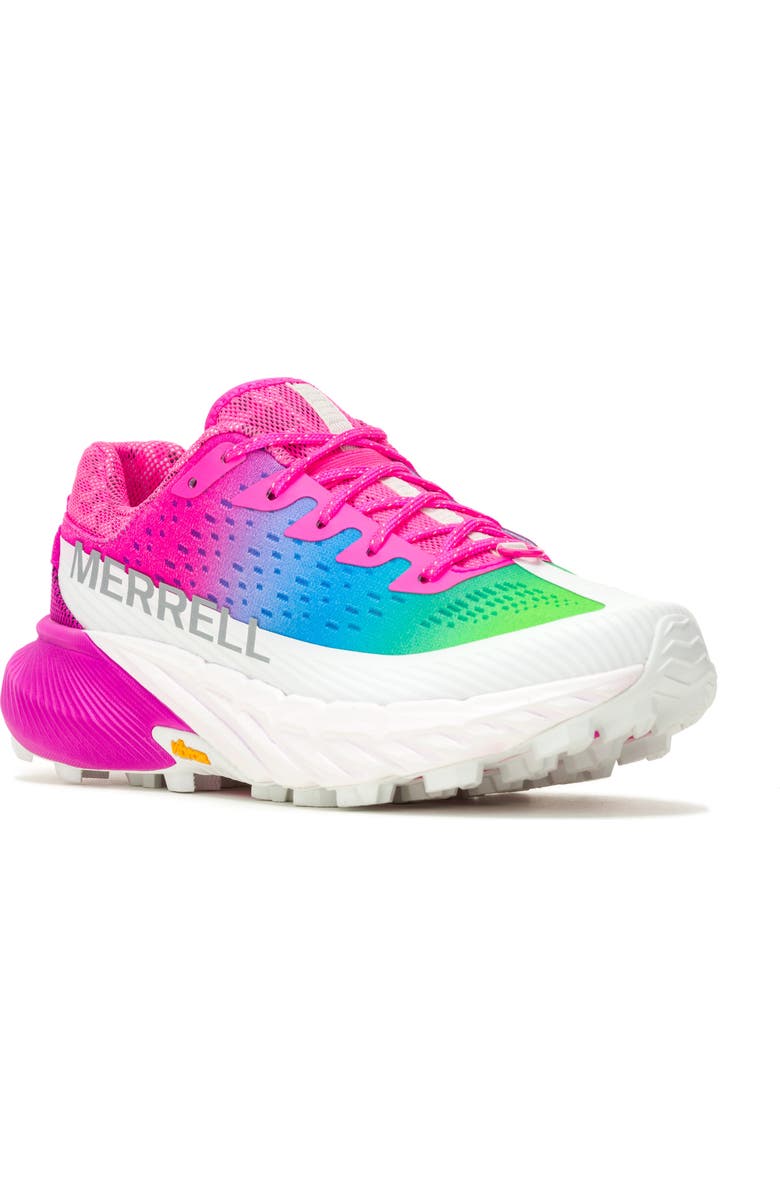 Merrell Agility Peak 5 Trail Sneaker, Main, color, Pink Multi