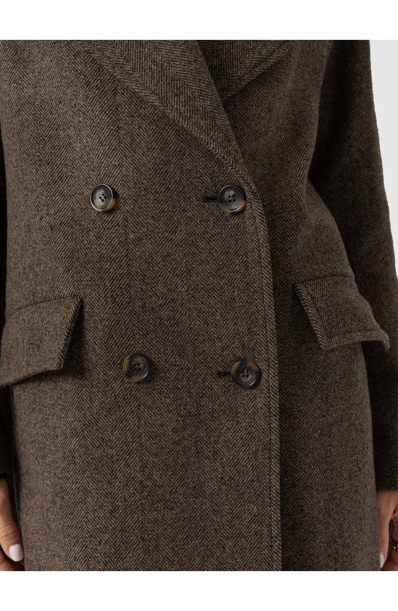 Saint + Sofia Hampton Coat, Alternate, color, Brown Chevron