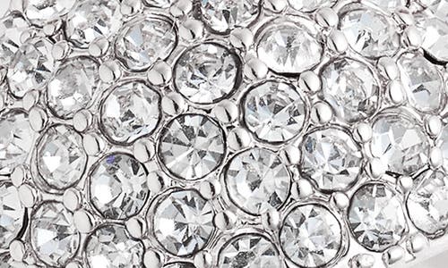 Open Edit Set Of 2 Domed Rings In Clear- Rhodium