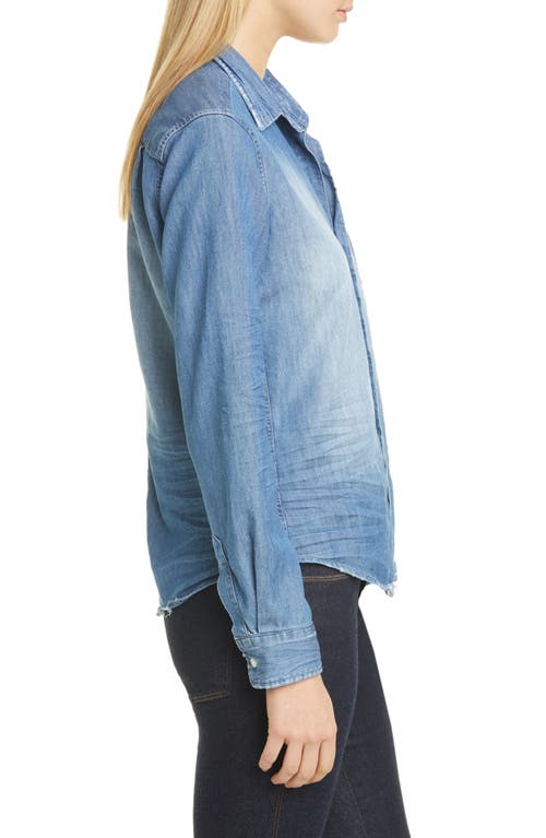 Frank & Eileen Barry Denim Button-up Shirt In Blue