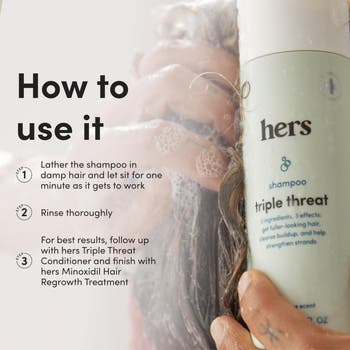 HIMS & HERS Triple Threat Thickening Shampoo Strengthening