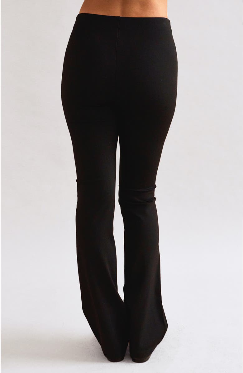 CRESCENT Knit Flare Pants, Alternate, color, Black