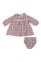 Gingham Peter Pan Collar Dress & Bloomers Set