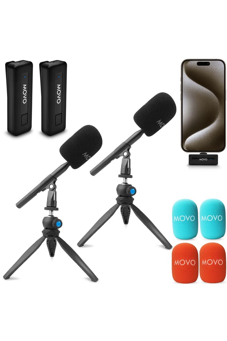 Wireless Mini UC-Duo USB-C Wireless Microphone for iPhone 15/16/Android, Main, color, Black