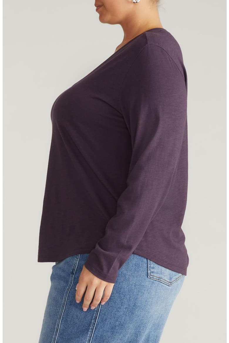 Light As Air Long Sleeve Top, Alternate, color, PURPLE JEWEL