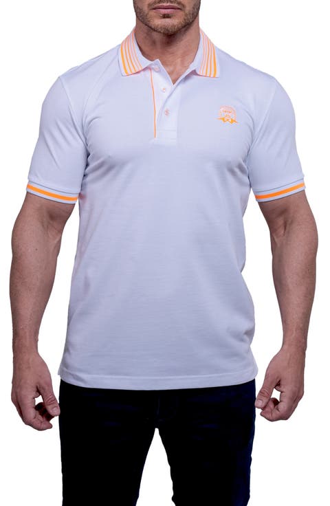 Tiplogo21 White Piqué Polo
