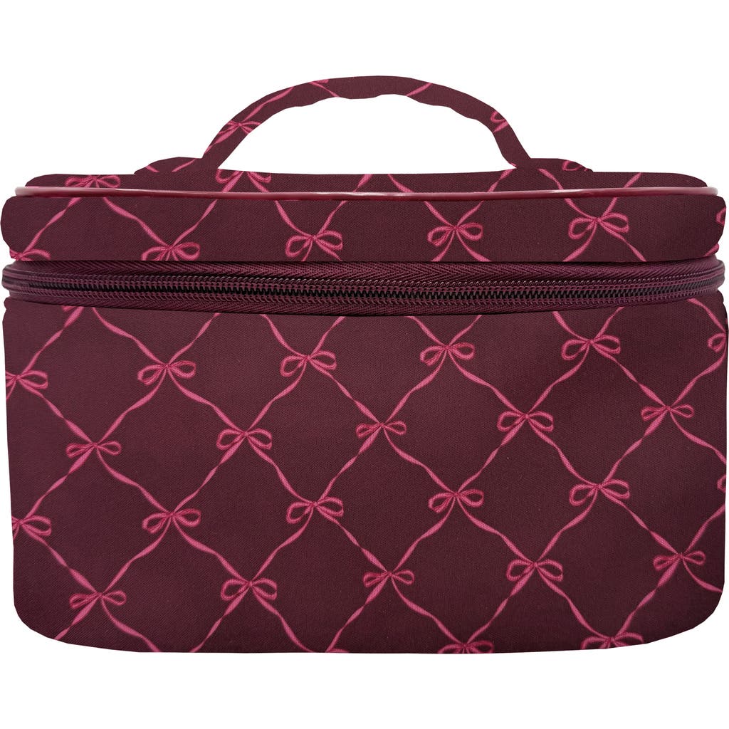 Mytagalongs Allure Cosmetic Case In Burgundy