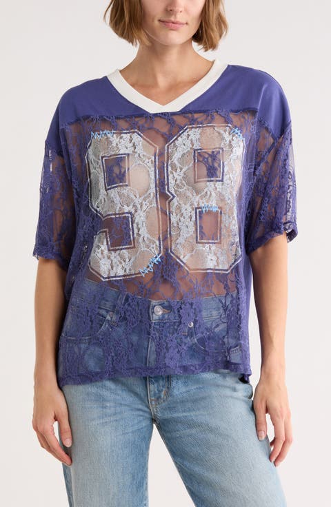 98 Lace Football Tee