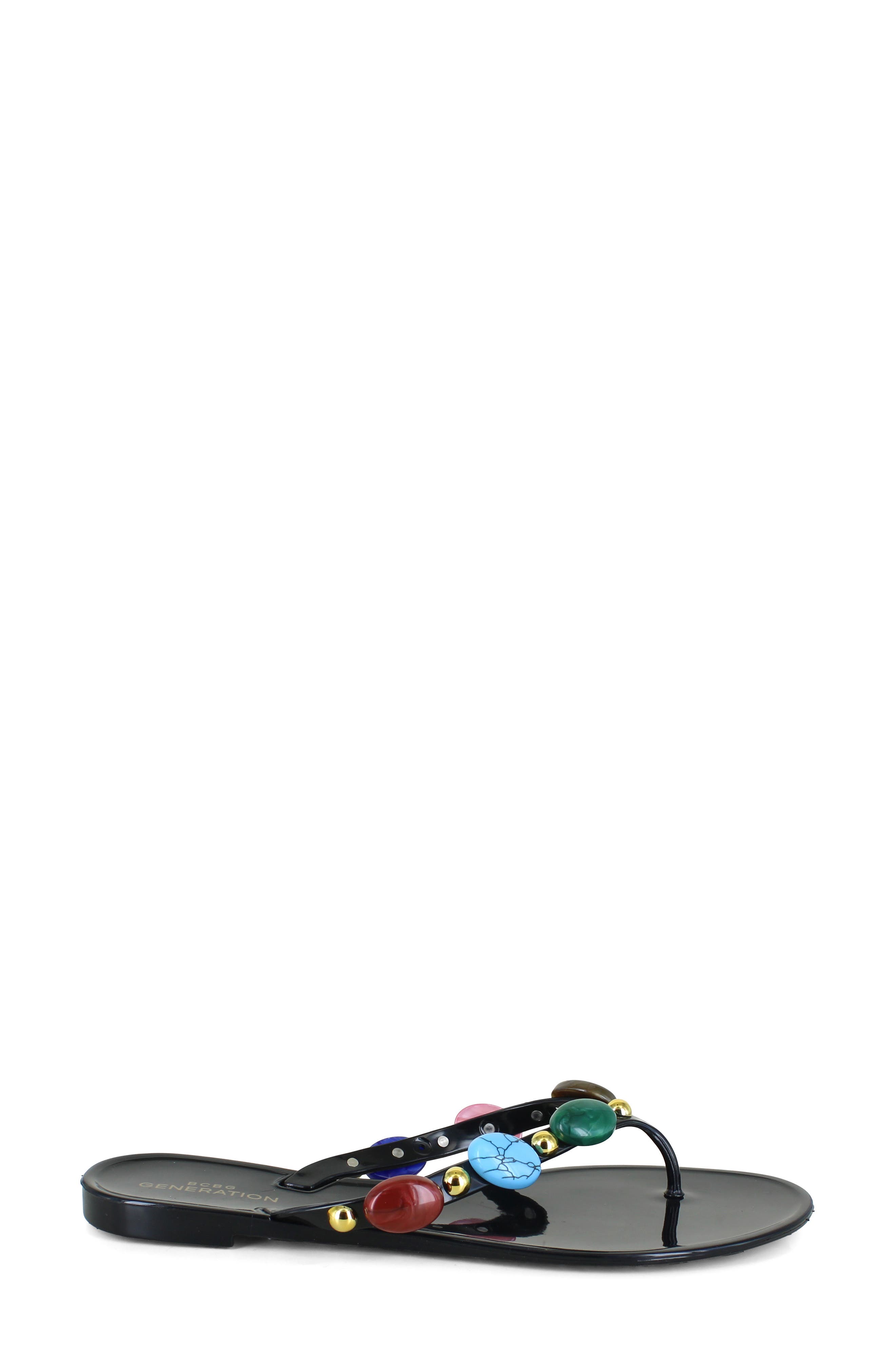 BCBGeneration Uleema Flip Flop, Alternate, color, Black