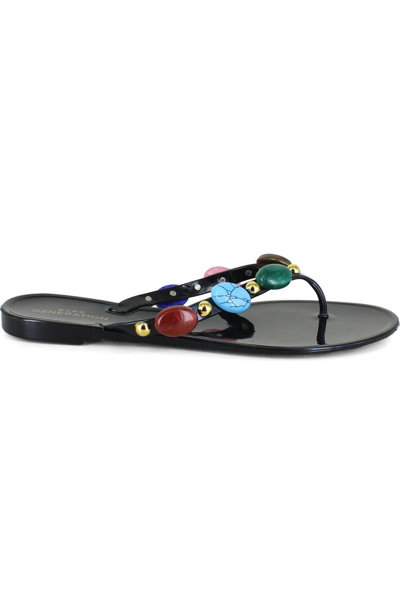 BCBGeneration Uleema Flip Flop, Alternate, color, Black