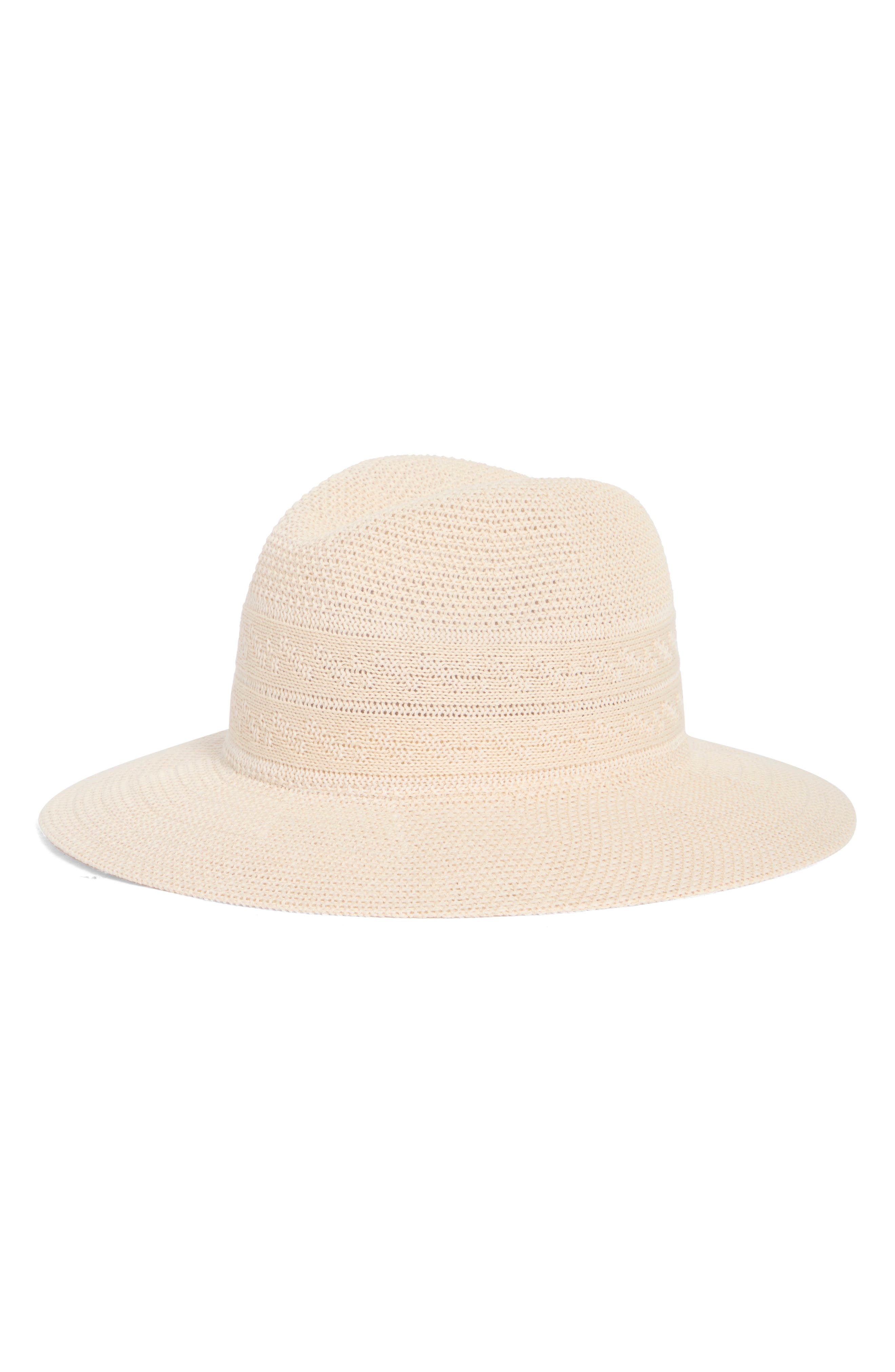 Scala Knit Fedora In Natural