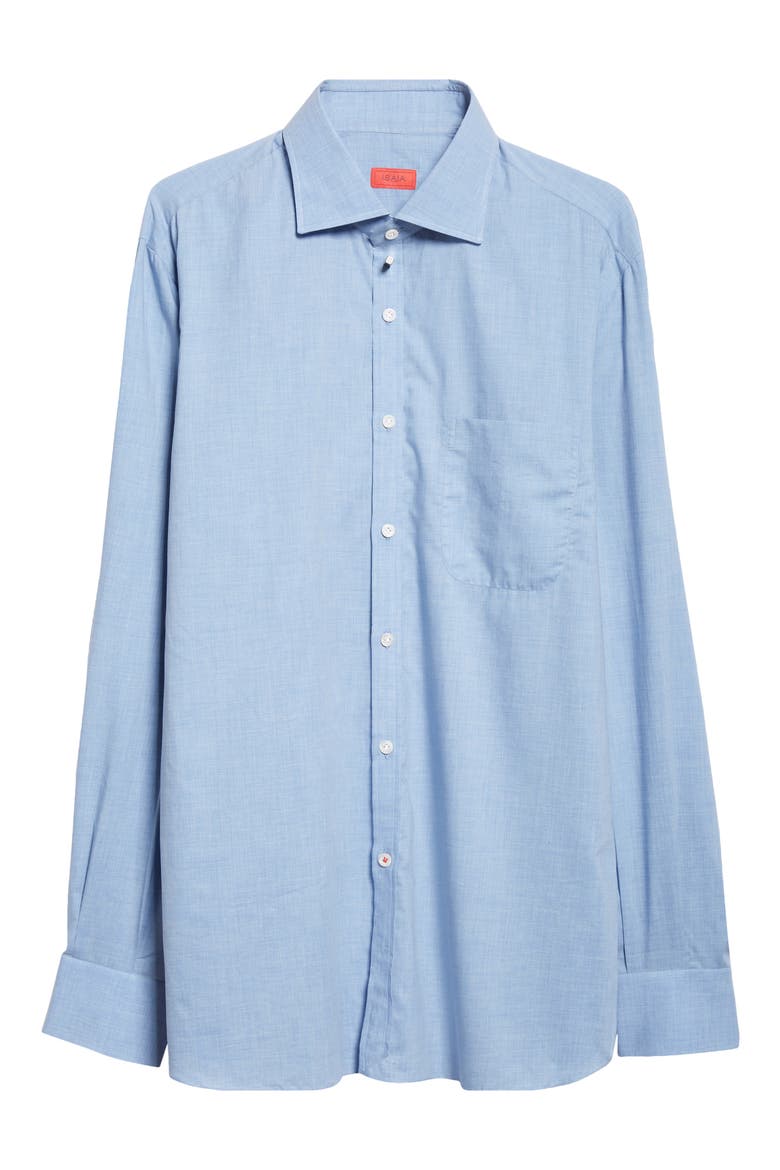 Cotton Button-Up Shirt, Alternate, color, LIGHT BLUE 05