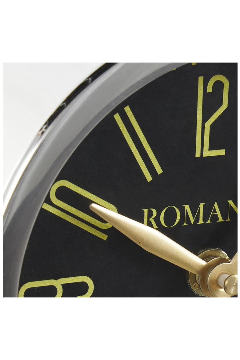 Modern Silver Stainless Steel Clock, Alternate, color, SILVER