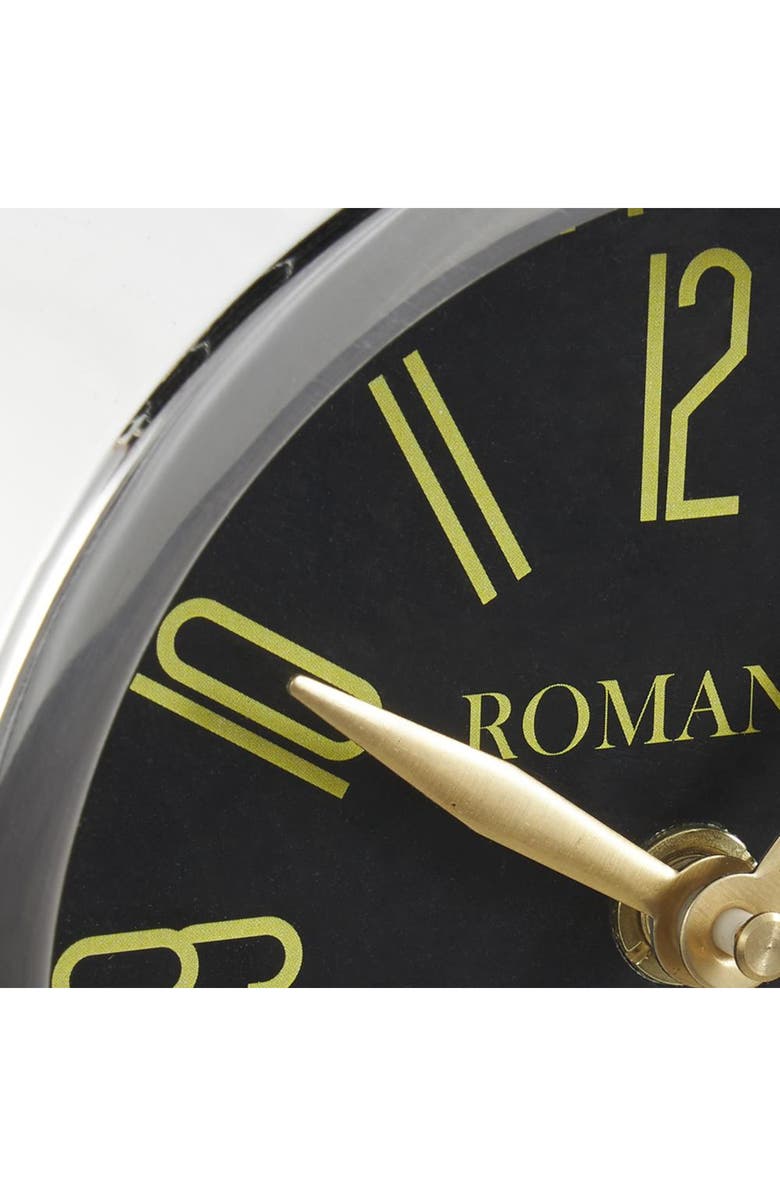 VIVIAN LUNE HOME Modern Silver Stainless Steel Clock, Alternate, color, Silver