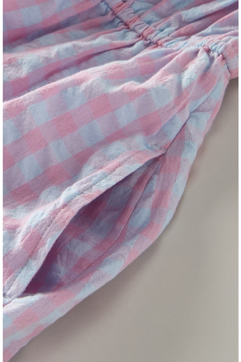 Kids' Ruffle Seersucker Sundress, Alternate, color, BLUE DELICATE COLETTE CHECK