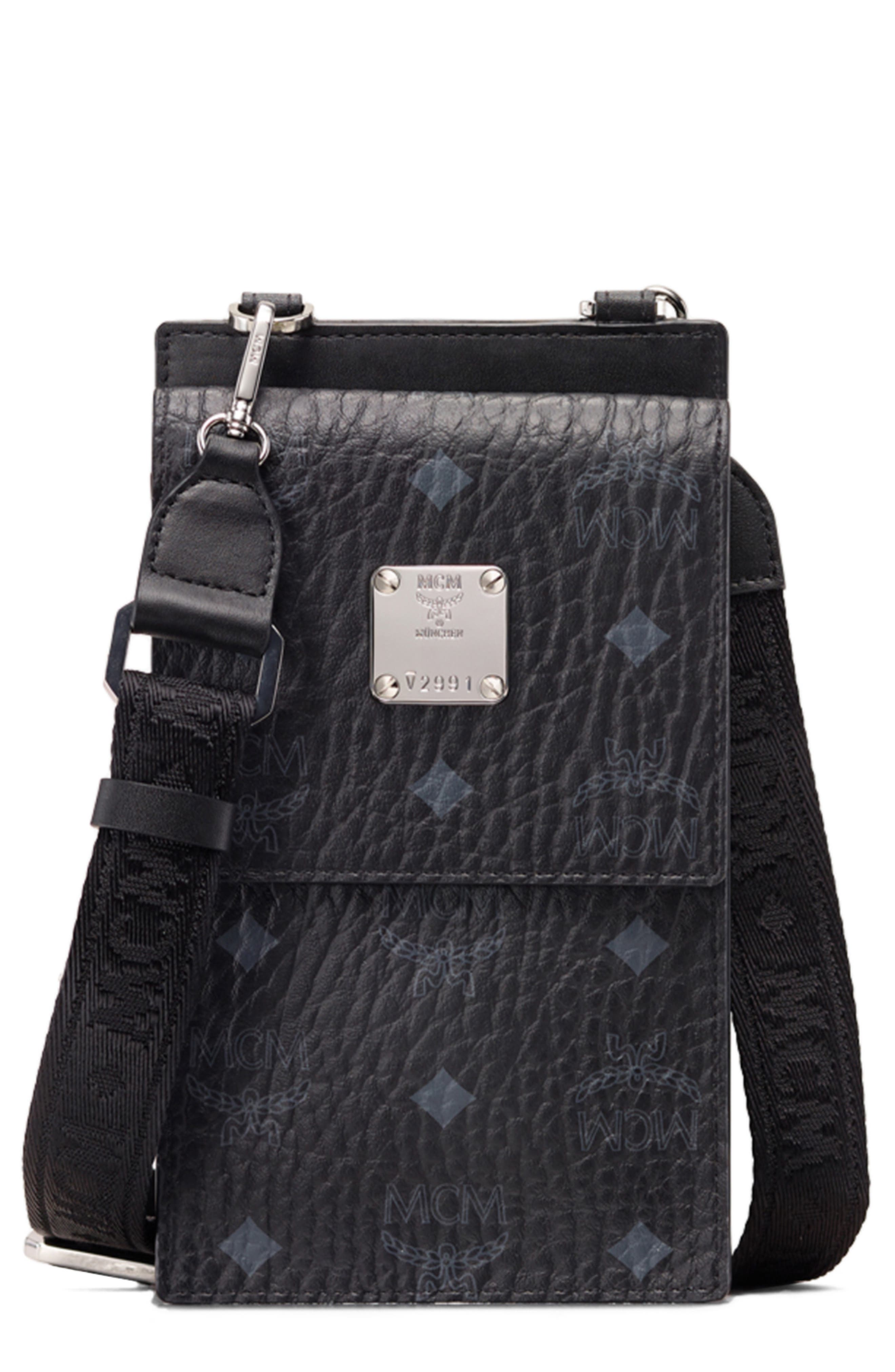 MCM Visetos Original Crossbody Pouch, Main, color, 