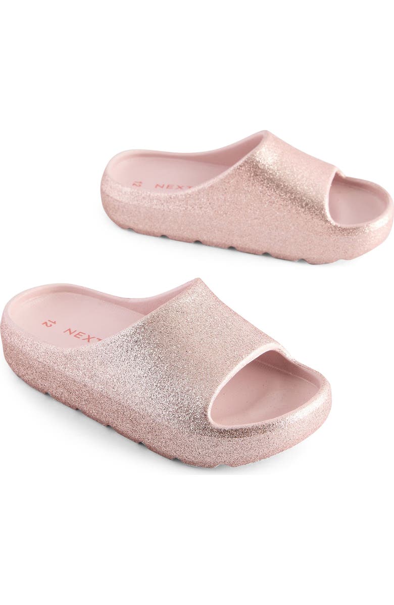 NEXT Kids' Chunky Glitter Slide Sandal, Main, color,