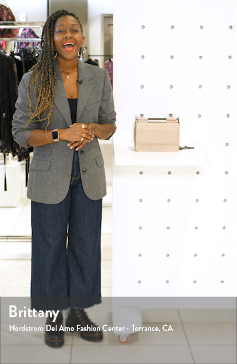 Embossed Faux Leather Crossbody Bag, sales video thumbnail