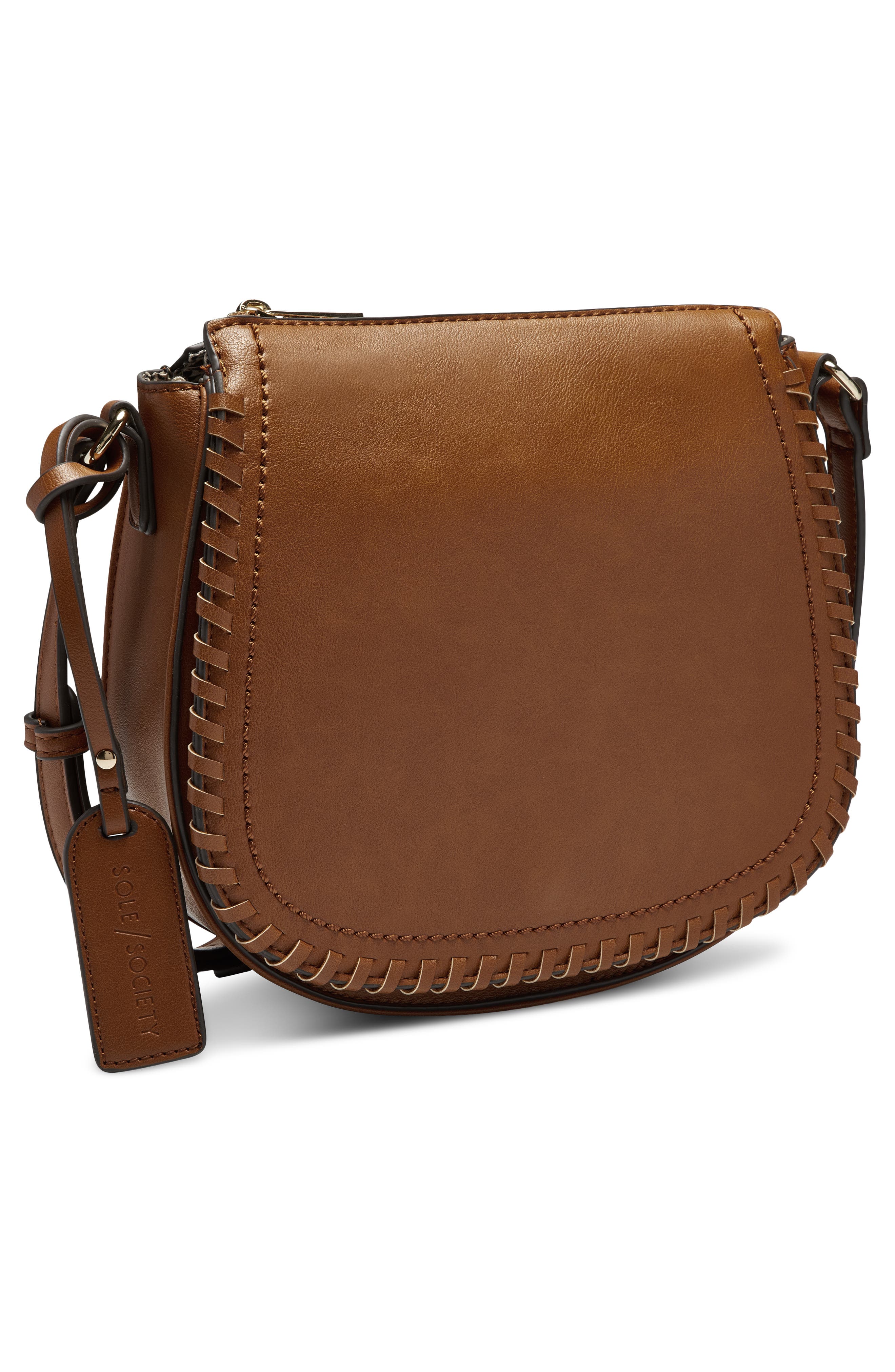 Sole Society Deona Faux Leather Crossbody Bag, Alternate, color, 