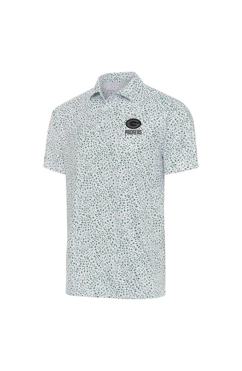 ANTIGUA Men's Antigua White/Green Green Bay Packers Motion Polo, Main, color, 