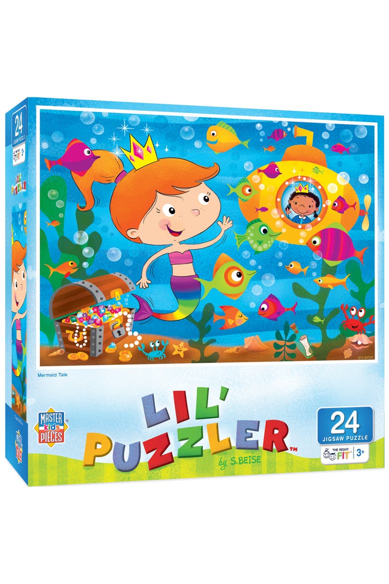Mermaid Tale 24 Piece Jigsaw Puzzle, Main, color, Multicolor