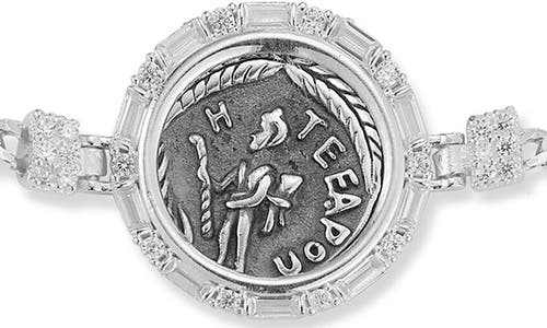 Chloe & Madison Chloe And Madison Coin Bracelet In Silver