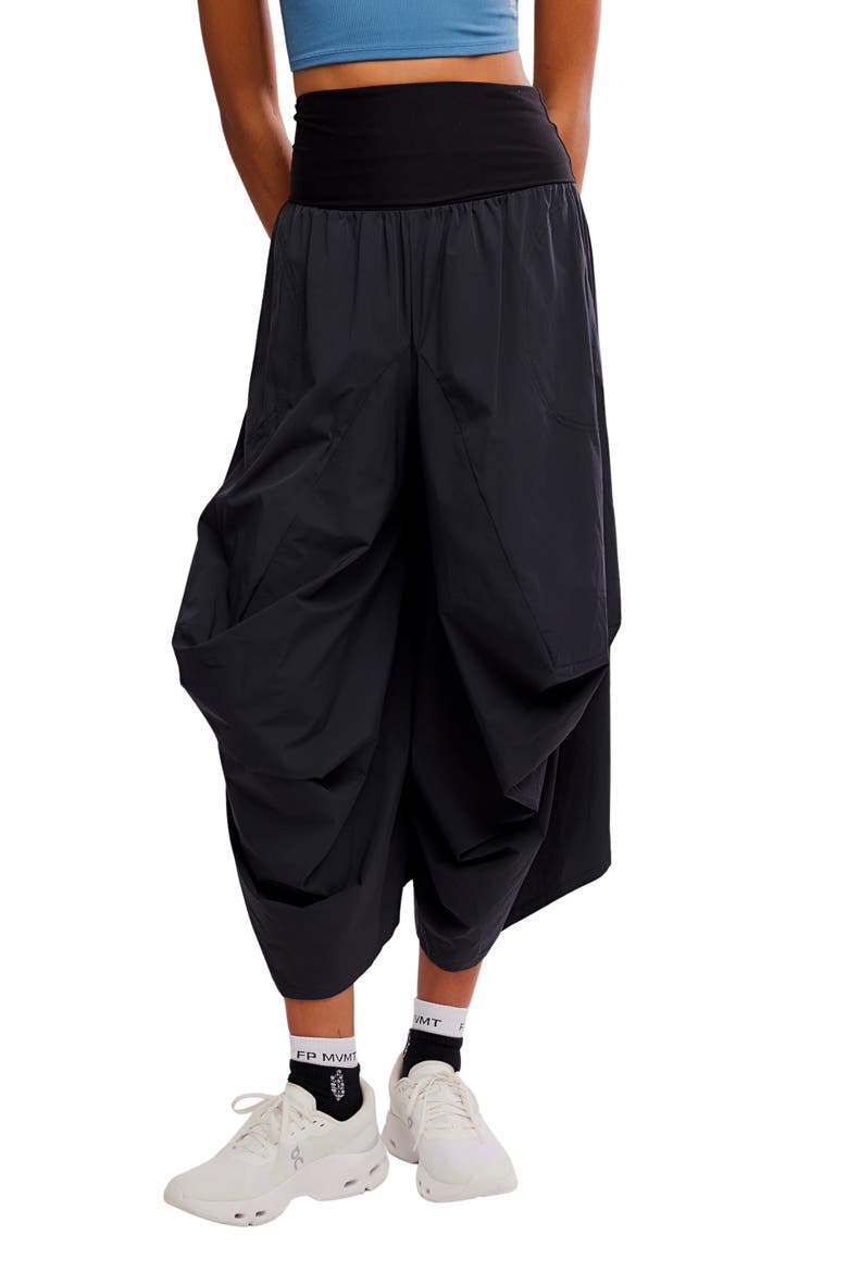 FP Movement Way Back Convertible Crop Pants, Main, color, BLACK