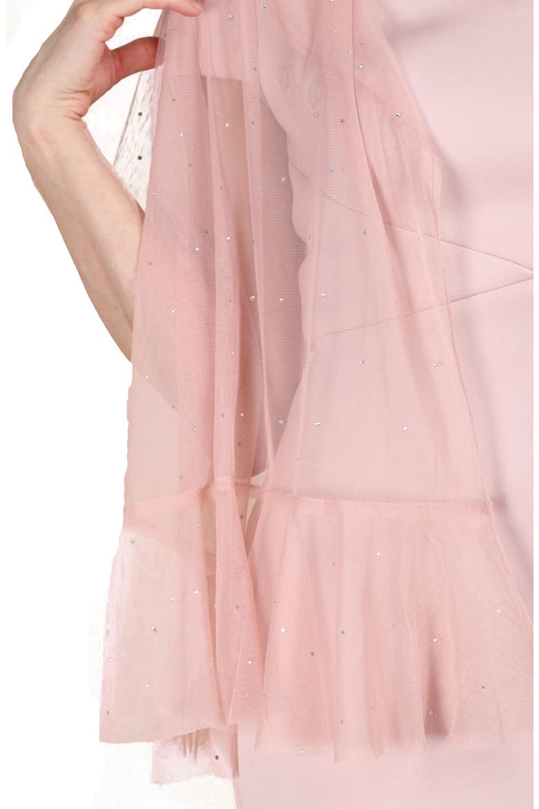 Glamazon Embellished Scarf, Alternate, color, BLUSH