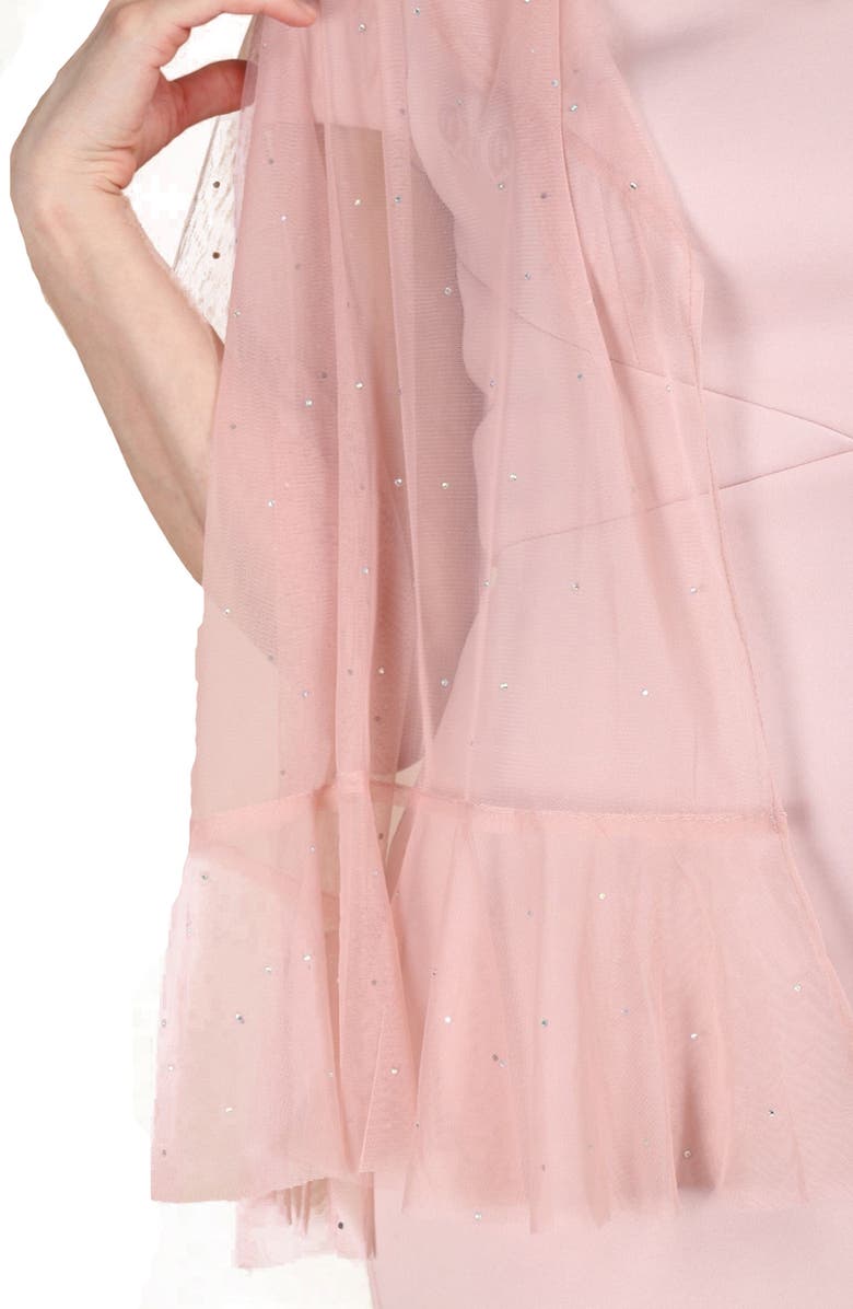 SAACHI Glamazon Embellished Scarf, Alternate, color, Blush