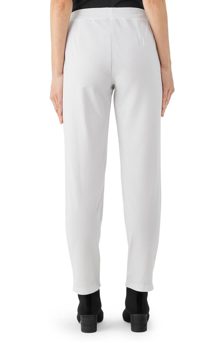 Eileen Fisher Slim Ankle Stretch Crepe Pants, Alternate, color, White