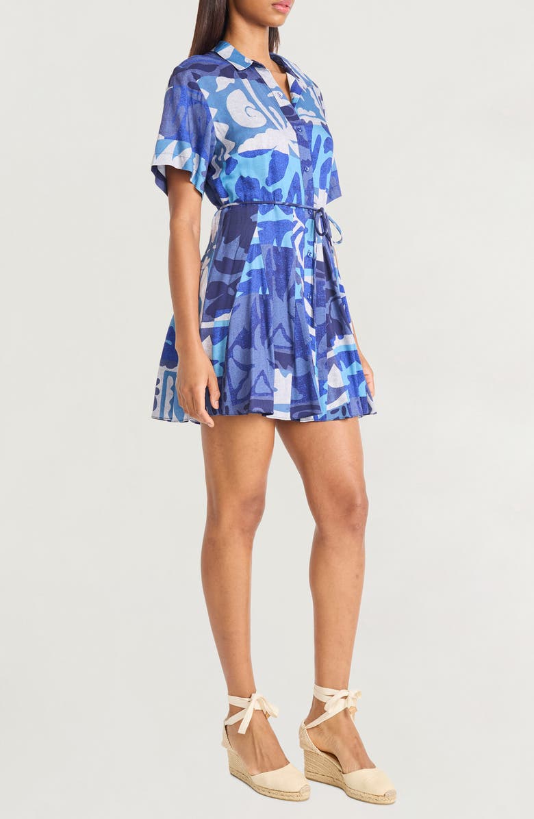 The Good Journey Short Sleeve Shirtdress, Alternate, color,
