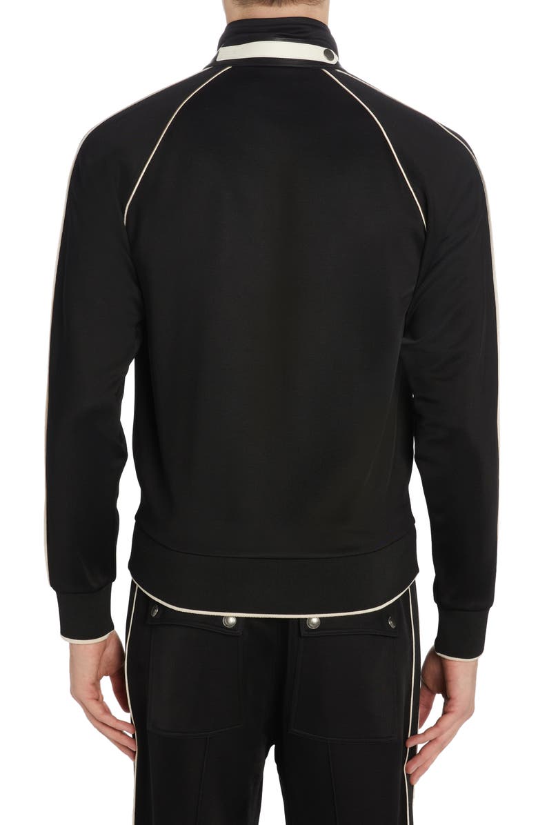 TOM FORD Luxury Stretch Jersey Jacket, Alternate, color, Black