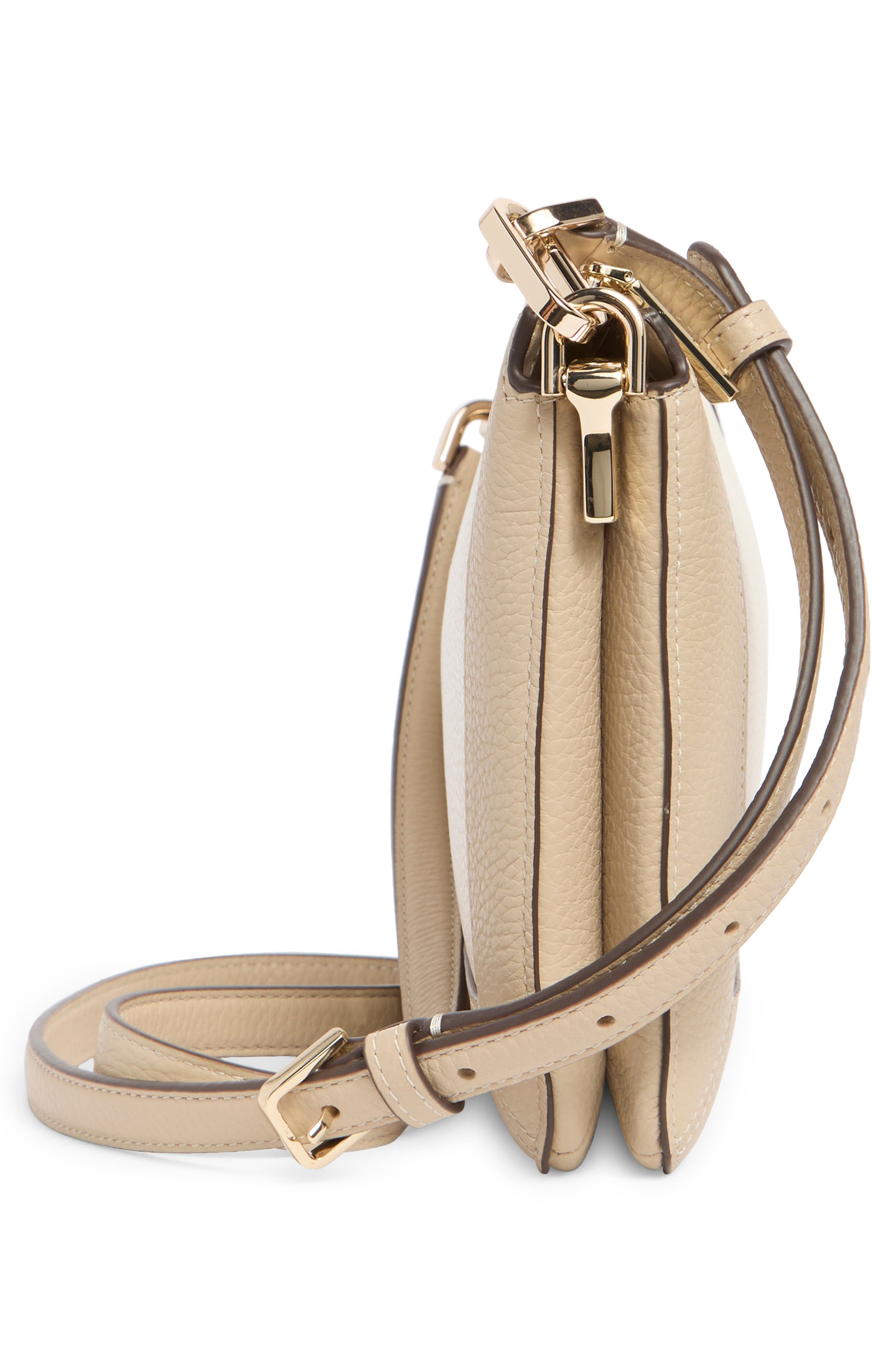 Kate Spade New York lena colorblock leather crossbody bag, Alternate, color, Light Sand Multi