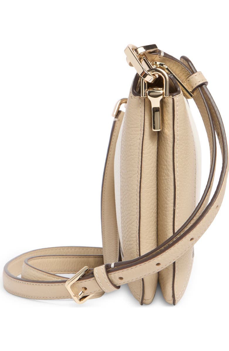 Kate Spade New York lena colorblock leather crossbody bag, Alternate, color, Light Sand Multi