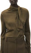 MANGO Knotted Turtleneck Sweater
