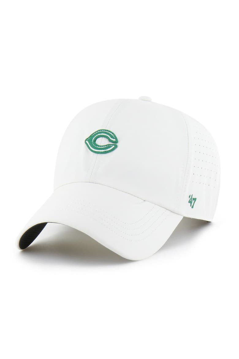 Men's '47 White Cincinnati Reds Elevated Greens Clean Up Adjustable Hat, Alternate, color, White