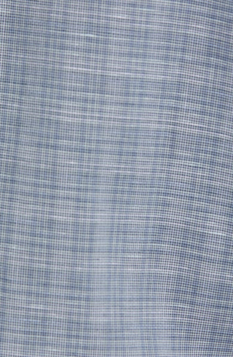 Nordstrom Men's Trim Fit Non-Iron Grid Dress Shirt, Alternate, color, 