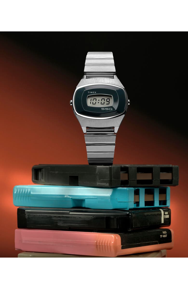Timex<sup>®</sup> Q Reissue 1975 SSQ Bracelet Watch, 38mm, Alternate, color, Digital