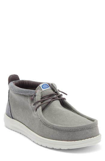 Hey Dude Wally Mid Chukka Boot In Black