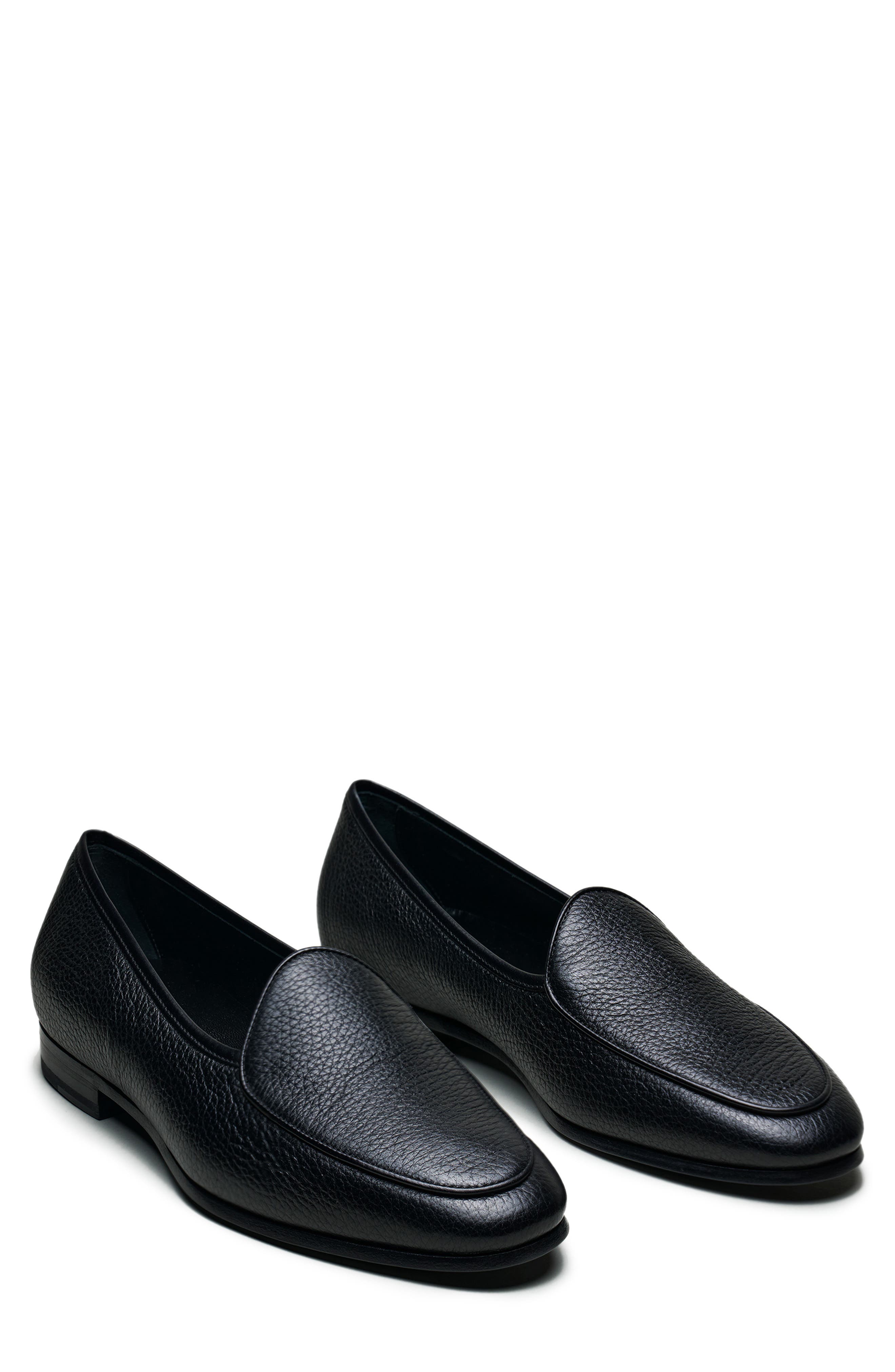 MORJAS The Belgian Loafer, Alternate, color, Black Deerskin