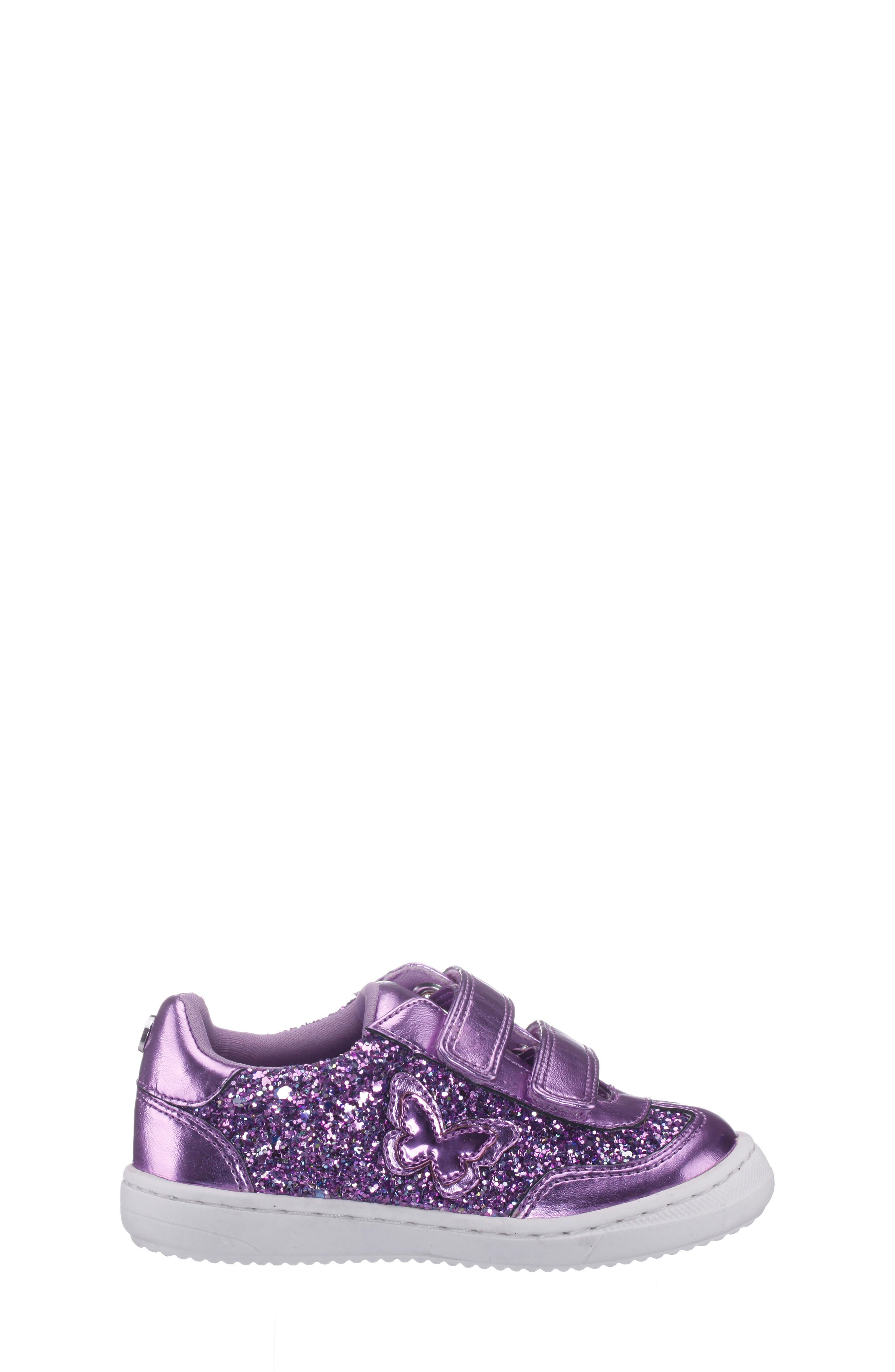 Kids' Desty Sneaker, Alternate, color, PURPLE GLITTER
