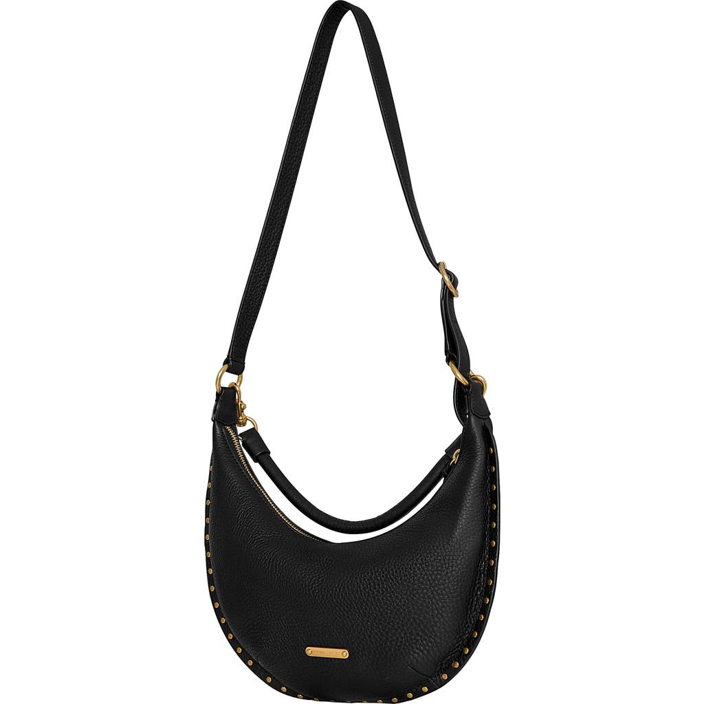 Rebecca Minkoff Darren Small Crescent Crossbody Bag In Black