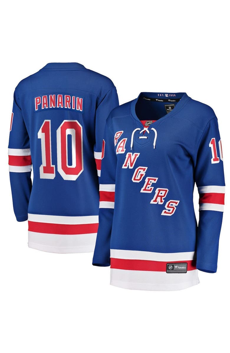 FANATICS Women's Fanatics Branded Artemi Panarin Blue New York Rangers Home Premier Breakaway Player Jersey, Main, color, 