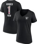 FANATICS Women's Fanatics Branded Black Las Vegas Raiders Team Mother's Day V-Neck T-Shirt