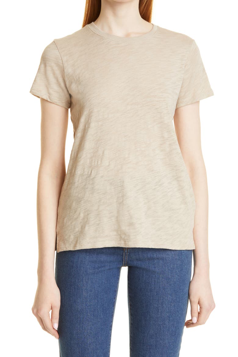 Schoolboy Cotton Crewneck T-Shirt, Main, color, SPARROW