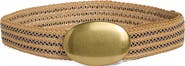 Steve Madden Oval Straw Belt