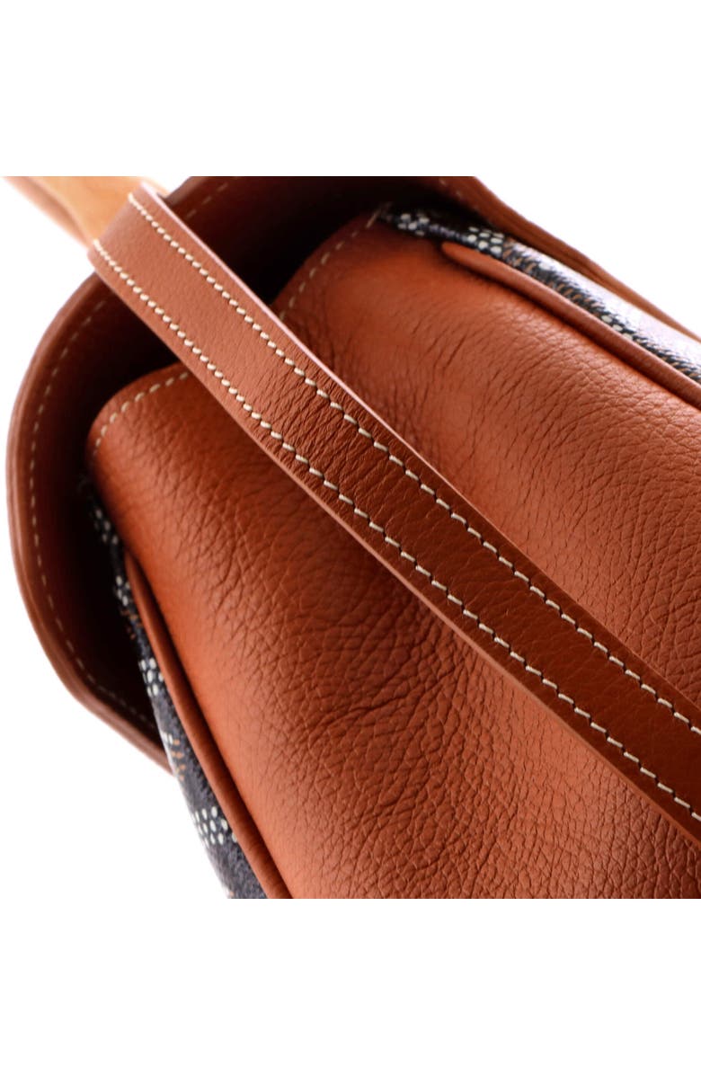 Pre-Owned Goyard Saigon Top Handle Bag Coated Canvas with Leather Mini, Alternate, color, Brown