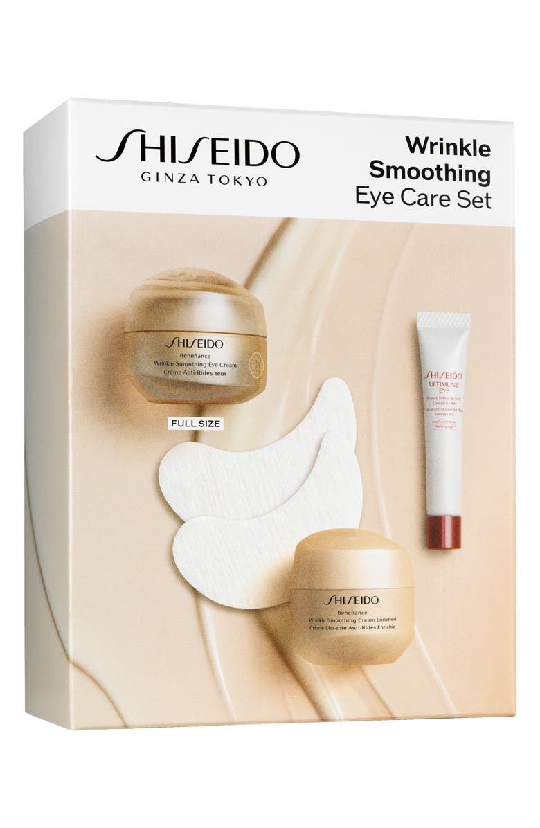 Shiseido Benefiance Wrinkle Smoothing Eye Care Set USD $122 Value, Alternate, color,