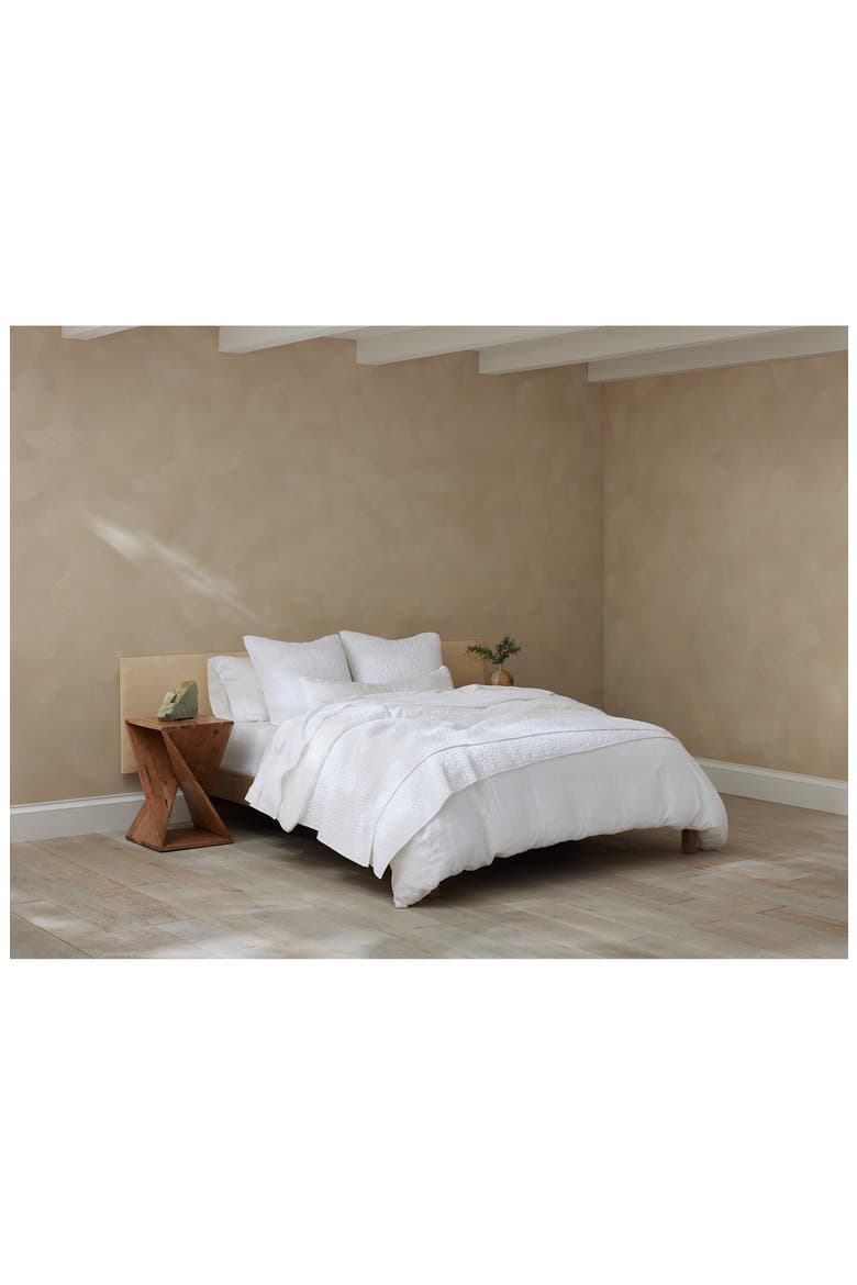 Pebbled Handstitched Organic Cotton Quilt, Alternate, color, ALPINE WHITE